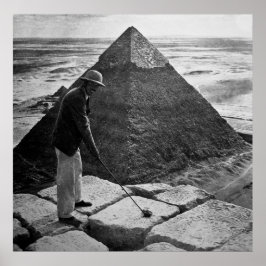 Poster Golfe na Pirâmide Preto e Branco