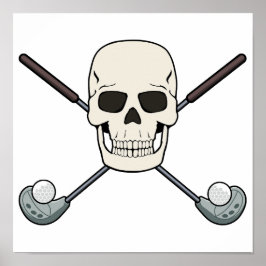 Poster GOLFEIRO CRÂNIO Design Jolly Roger Baixável