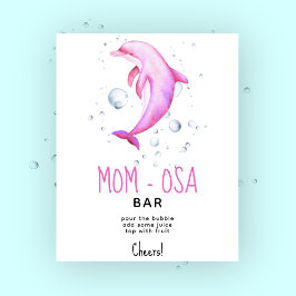 Poster Golfim oceano aquarela - bar momosa