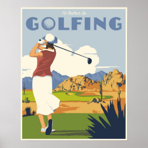 Poster Golfing