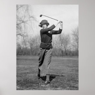 Poster Golfing da mulher: 1920