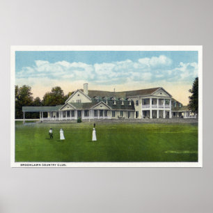Poster Golfing das mulheres do clube de Brooklawn