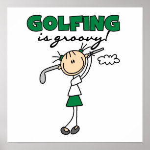 Pôster Golfing é Groovy