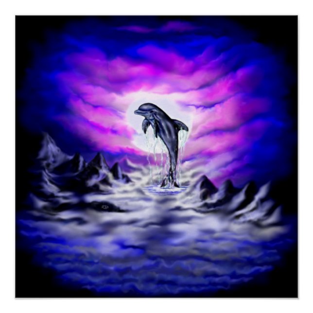 Pôster Golfinho de Lua (Frente)