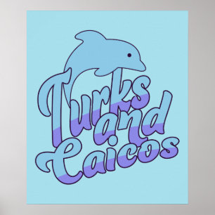 Poster Golfinho de Turks e Caicos