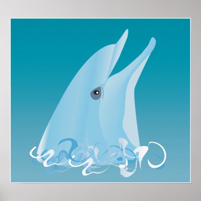 Pôster Golfinho Feliz (Frente)