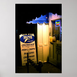 Pôster Golfinho Sai à Noite em Papais noeis Cruz