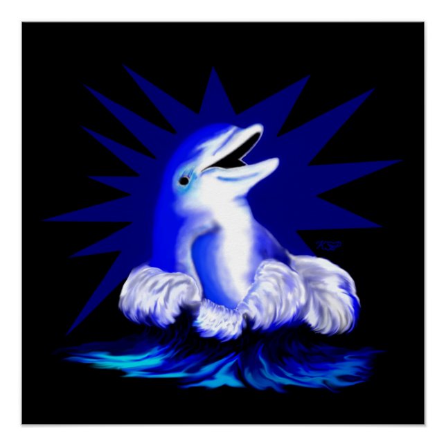 Pôster Golfinho sorridente (Frente)