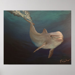 Poster Golfinho submarino
