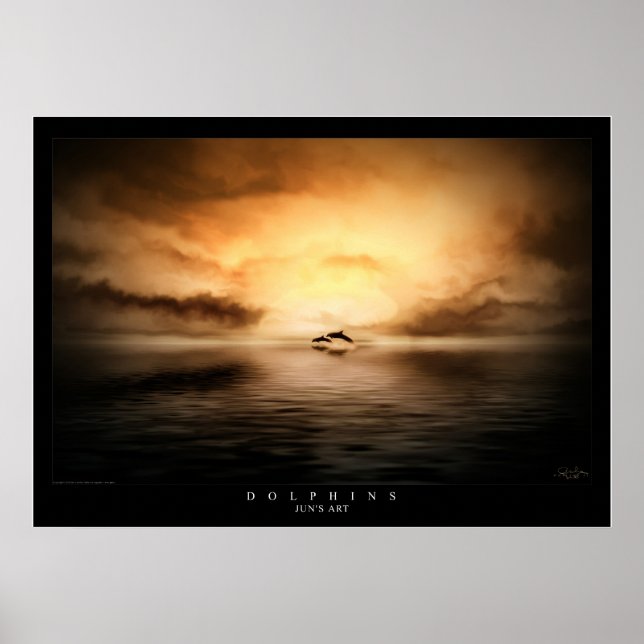 Pôster Golfinhos (Frente)