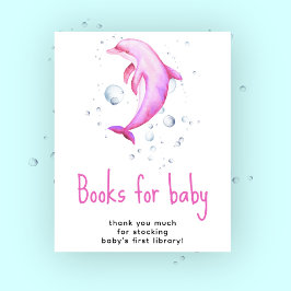 Poster Golfinhos em aquarela - Livros para bebé