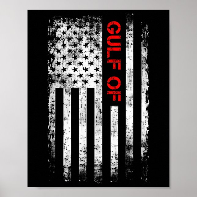 Poster Golfo Da América Dos Eua Funny Golfo Do México Ban (Frente)
