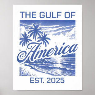 Poster Golfo Da América Dos Eua No Leste De 2025 Bandeira