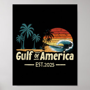 Poster Golfo De Bandeira Americano 2025