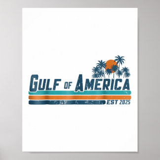 Poster Golfo De Bandeira Americano 2025