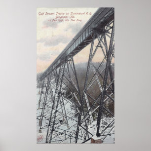 Poster Golfo de Stream Trestle na Ferrovia Somerset