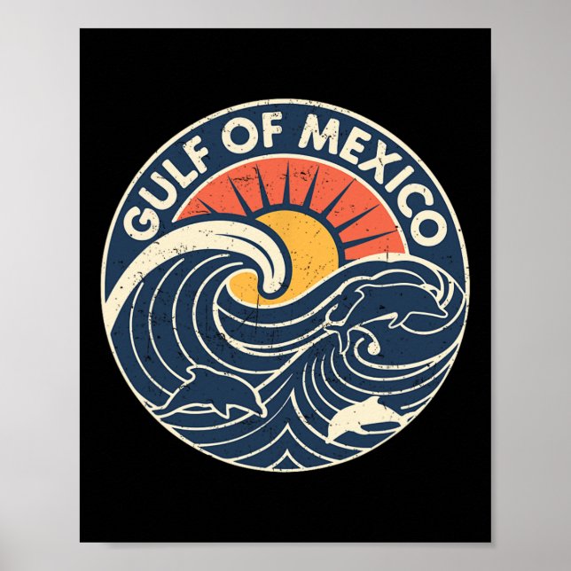 Poster Golfo Do México (Frente)