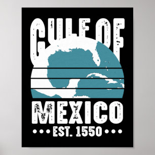 Poster Golfo Do México Est 1550