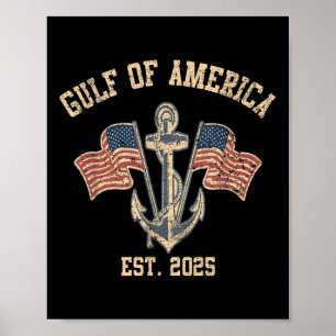 Poster Golfo Dos Eua Camisa 2025 Para Mulheres Americanas