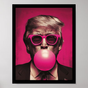 Poster Goma-Bola-Bola-De-Bolo Rosa