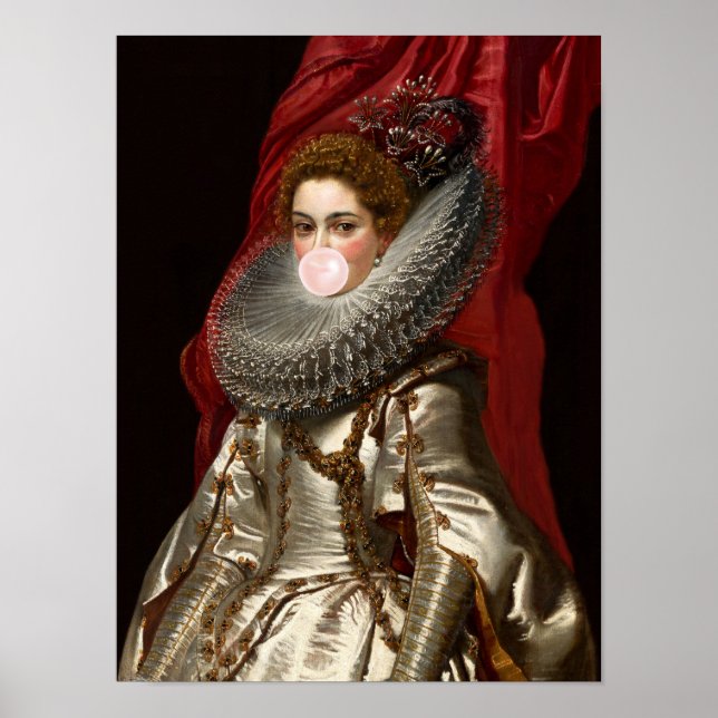 Poster Goma-bolha Diva num punho (Frente)