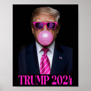 Poster Goma-Tromba Rosa 2024 Votação Presidente Funny Cut