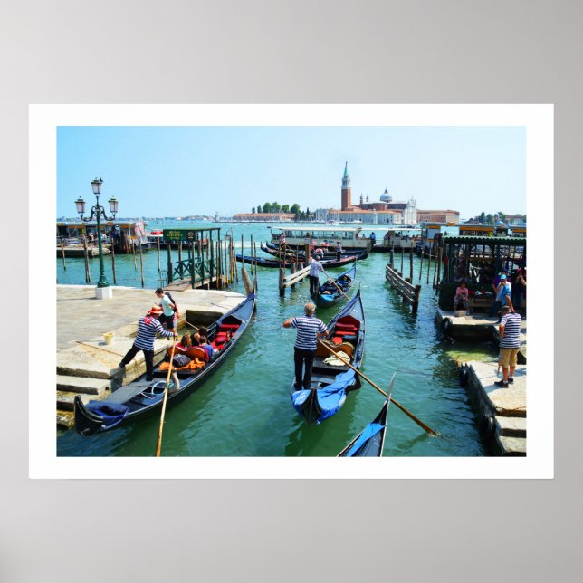 Poster Gondola caminha em Veneza (Frente)