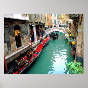 Poster Gôndola em um canal Venetian