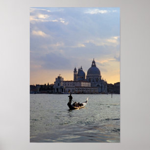 Poster Gôndola veneziana ao pôr do sol