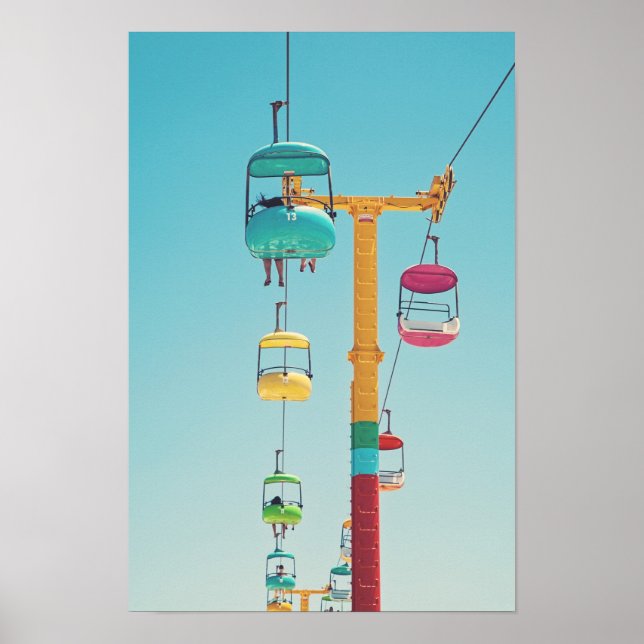 Poster Gondolas Sky Gliders Papais noeis Cruz Boardwalk P (Frente)