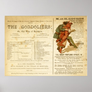 Poster Gondoliers Cast