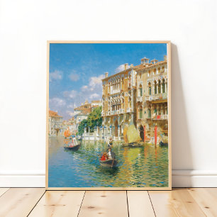 Poster Gondoliers Venice, Rubens Santoro