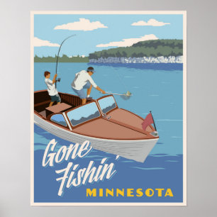 Poster Gone Fishin