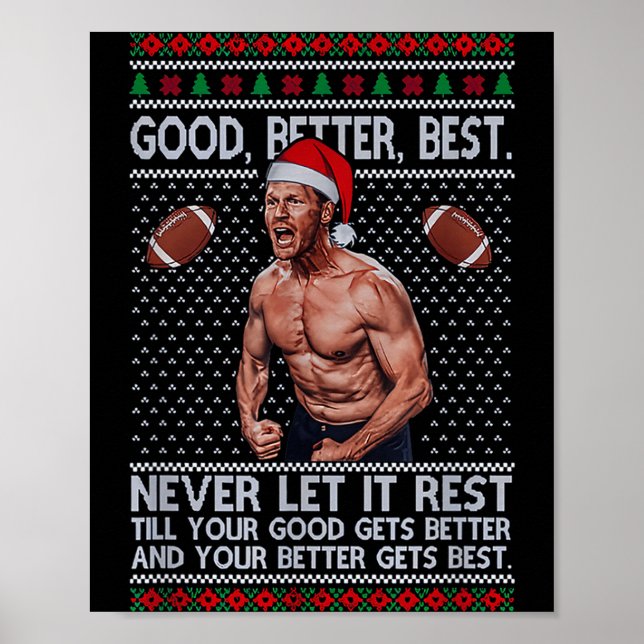 Poster Good Better Never Let It Rest Xmas Ben Johnson  (Frente)