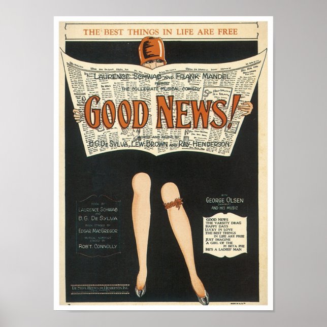 Pôster Good News! Vintage Songbook Cover (Frente)