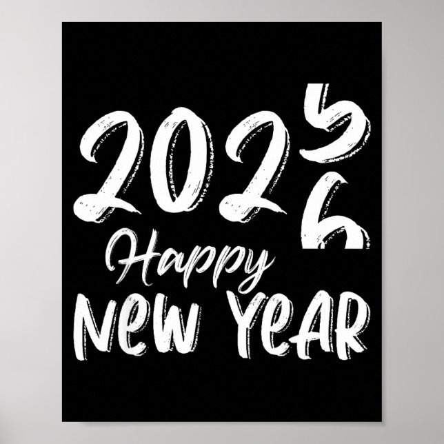 Poster Goodbye 2025 Hello 2026 Happy New Year New Years E (Frente)