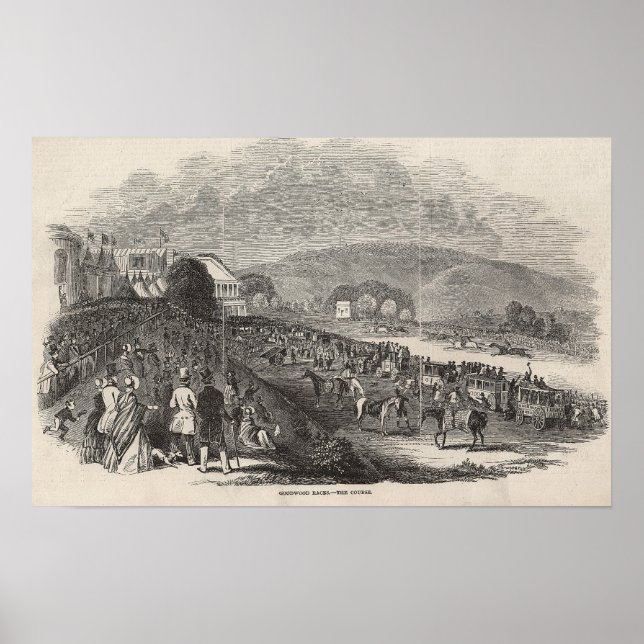 Pôster Goodwood Races: o curso (Frente)