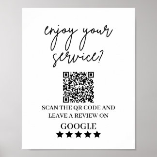 Poster Google Reviews | Business Review Link QR Code sign