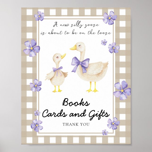 Poster Goose - books cards and gifts (Frente)
