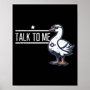 Poster Goose Engraçada Homens Mulheres Crianças