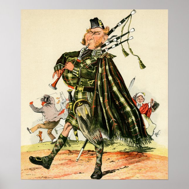 Pôster Gordon Highlanders - Piper (Frente)