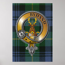 Poster Gordon Tartan e Crachá