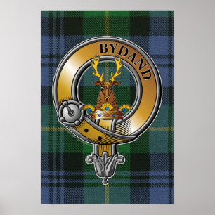 Poster Gordon Tartan e Crachá