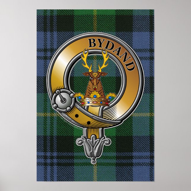 Poster Gordon Tartan e Crachá (Frente)
