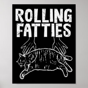 Poster Gorduras Rolando Gato Gato Engraçado Gatinhos Gati