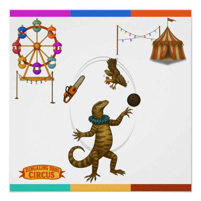 Pôster Gordy, goanna juggler (Frente)