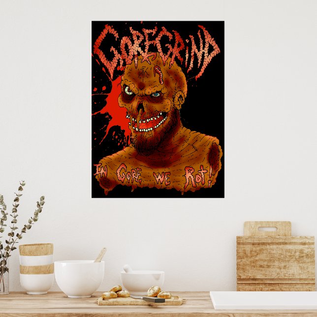 Poster Goregrind | Zazzle Brasil