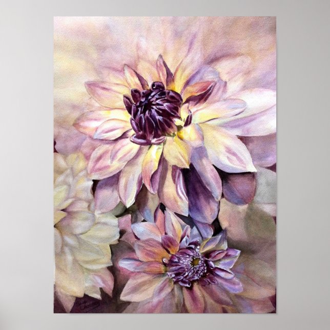 Poster Gorgeous Dahlias (Frente)