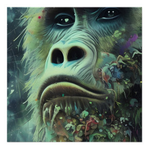 Pôster Gorila e Poster de plantas