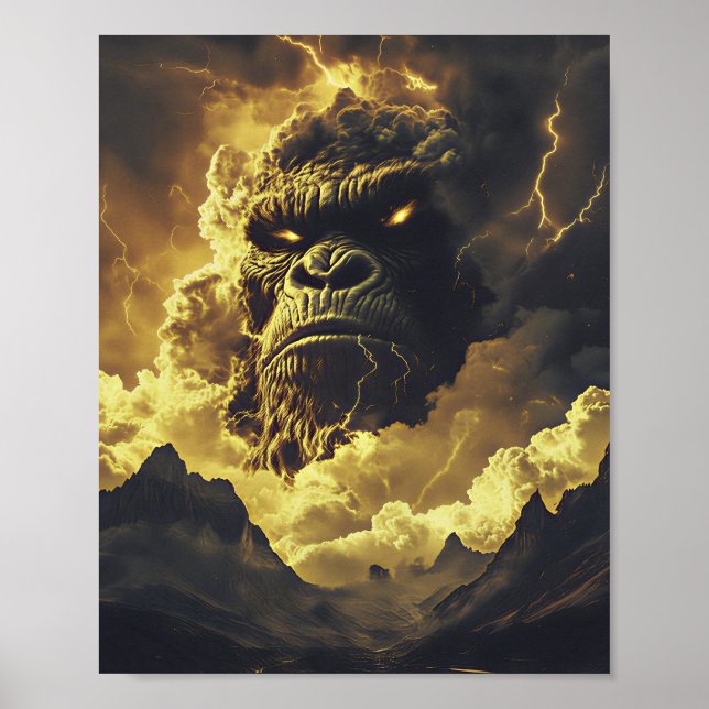 Poster Gorila Trovão da Tempestade Eterna (Frente)